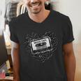 Mixed Tape Emotions Music Lover Nostalgia Quote Men's V-Neck T-Shirt