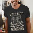 Mixed Tapes Not Feelings Nostalgia Retro Cassette Tape Men's V-Neck T-Shirt Mixed Tapes Not Feelings Nostalgia Retro Cassette Tape Men's V-Neck T-Shirt