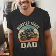 Monster Truck Dad Shirt Retro Vintage Monster Truck Shirt Men's V-Neck T-Shirt Monster Truck Dad Shirt Retro Vintage Monster Truck Shirt Men's V-Neck T-Shirt
