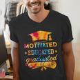 Motivated Educated Graduated Graduation Men's V-Neck T-Shirt