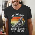 Motorcycle Dad Dirt Bike Shirt Motocross Riding Buddies Men's V-Neck T-Shirt