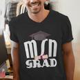 MSN Masters Graduation Men Women Son Daughter Men's V-Neck T-Shirt
