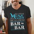 Music Major Student Pun Graduation Men's V-Neck T-Shirt