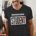 MUSICIAN Student Shirt Graduation MUSICIAN Stud Men's V-Neck T-Shirt