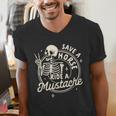Mustache Dad Father’s Day Save A Horse Ride A Mustache Men's V-Neck T-Shirt Mustache Dad Father’s Day Save A Horse Ride A Mustache Men's V-Neck T-Shirt