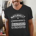 Naturally Introverted Selectively ExtrovertedIntrovert Joke Men's V-Neck T-Shirt Naturally Introverted Selectively ExtrovertedIntrovert Joke Men's V-Neck T-Shirt