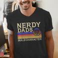 Nerdy Dad RPG Gaming D20 Tabletop Games RPG Gamer Men's V-Neck T-Shirt