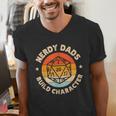 Nerdy Dads Build Character Men's V-Neck T-Shirt