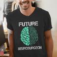 Neuro Surgeon Brain Student Graduation Future Neurosurgeon Men's V-Neck T-Shirt
