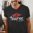 New Nurse 2018 Nurse Nursing School Graduation Shirt Men's V-Neck T-Shirt