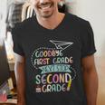Next Stop 2nd Grade 1st First Grade Graduation Last Day Men's V-Neck T-Shirt