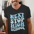 Next Stop High School Elementary School Graduation 2025 Men's V-Neck T-Shirt