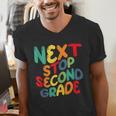 Next Stop Second Grade 1st Grade Graduation Day Kids Men's V-Neck T-Shirt