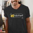 No 1 Pathologist Graduation Anniversairy Birthday Hospital Men's V-Neck T-Shirt