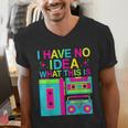 I Have No Idea What This Is Retro 70's 80's 90's Nostalgia Men's V-Neck T-Shirt