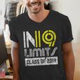 No Limits Class Of 2019 Graduation Vintage Men's V-Neck T-Shirt