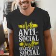 Not Anti Social Just Selectively Social Introvert Men's V-Neck T-Shirt Not Anti Social Just Selectively Social Introvert Men's V-Neck T-Shirt