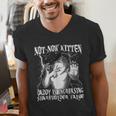 Not Now Kitten Daddy Increasing Shareholder Value Alpha Wolf Men's V-Neck T-Shirt Not Now Kitten Daddy Increasing Shareholder Value Alpha Wolf Men's V-Neck T-Shirt