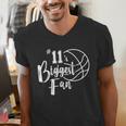Number 11's Biggest Fan Shirt Basketball Player Mom Dad Men's V-Neck T-Shirt