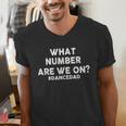 What Number Are We On Dance Dad Men's V-Neck T-Shirt