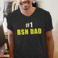 Nurse BSN Student Graduate Dad Nursing Graduation Men's V-Neck T-Shirt