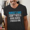 Nurse's Dad Father Nursing School Graduation Men's V-Neck T-Shirt