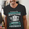 Nursing School Graduation Inherited RN LPN Nurse Grad 2021 Men's V-Neck T-Shirt