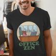 Office Zen Introvert Office Staff Secretary Employee Admin Men's V-Neck T-Shirt