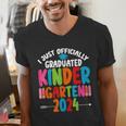 I Officially Graduated Kindergarten Graduation 2024 Men's V-Neck T-Shirt