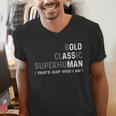 Old Man Gag Dad Father's Day Husband Birthday Grandpa Men's V-Neck T-Shirt