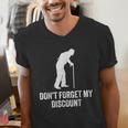 Old Man Gag Old Person Older People Men Dad Birthday Men's V-Neck T-Shirt