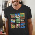 I Am This Old Retro Vintage Nostalgia 80s 90s Cassette Tape Men's V-Neck T-Shirt I Am This Old Retro Vintage Nostalgia 80s 90s Cassette Tape Men's V-Neck T-Shirt
