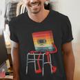 Old Vintage Cassette Tape 70s 80s 80s Outfit Nostalgia Men's V-Neck T-Shirt Old Vintage Cassette Tape 70s 80s 80s Outfit Nostalgia Men's V-Neck T-Shirt
