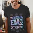 Omnisexual Emo Introvert Pride Trendy Mystic Teen Goth Style Men's V-Neck T-Shirt