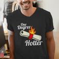 One Degree Hotter GraduationShirt For College Grads Men's V-Neck T-Shirt