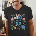 OneDer The Sea Dada 1st Birthday Dad Matching Men's V-Neck T-Shirt