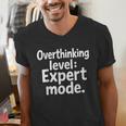 Overthinking Level Expert Mode Sarcasm Introvert Men's V-Neck T-Shirt