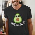 Papacado Avocado Dad Daddy Father's Day Men's V-Neck T-Shirt