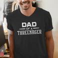 Parenting Dad Of A Threenager Men's V-Neck T-Shirt Parenting Dad Of A Threenager Men's V-Neck T-Shirt