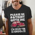 Be Patient With Me I'm From The 1900s Vintage Car Humor Men's V-Neck T-Shirt Be Patient With Me I'm From The 1900s Vintage Car Humor Men's V-Neck T-Shirt