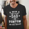 Pawpaw Shirt Pawpaw Shirts For Men Dad And Pawpaw Men's V-Neck T-Shirt