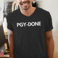 PGY Done Medical Training Residency Graduation Men's V-Neck T-Shirt