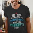 Pharmacist Christian Pharmacy Student PharmD Graduation Men's V-Neck T-Shirt
