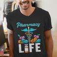 Pharmacy Life Pharmacist Chemist Student PharmD Graduation Men's V-Neck T-Shirt