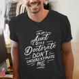 Phd Aunt Shirt Doctorate Graduations Doctoral Men's V-Neck T-Shirt