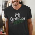 PhD Candidate Survivor Medical Doctors Graduation Doctor Men's V-Neck T-Shirt