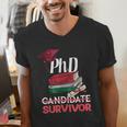 PhD PhD Graduation Gifts PhD Survivor T-Shirt Men's V-Neck T-Shirt