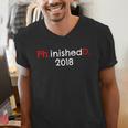 PhD Graduation PhinisheD Finished 2018 Tshirt Men's V-Neck T-Shirt
