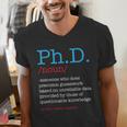 PhD PHD Student Definition Sarcastic Graduation Men's V-Neck T-Shirt