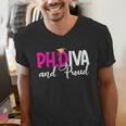 PhDiva Graduation Doctorate Student Graduate Men's V-Neck T-Shirt